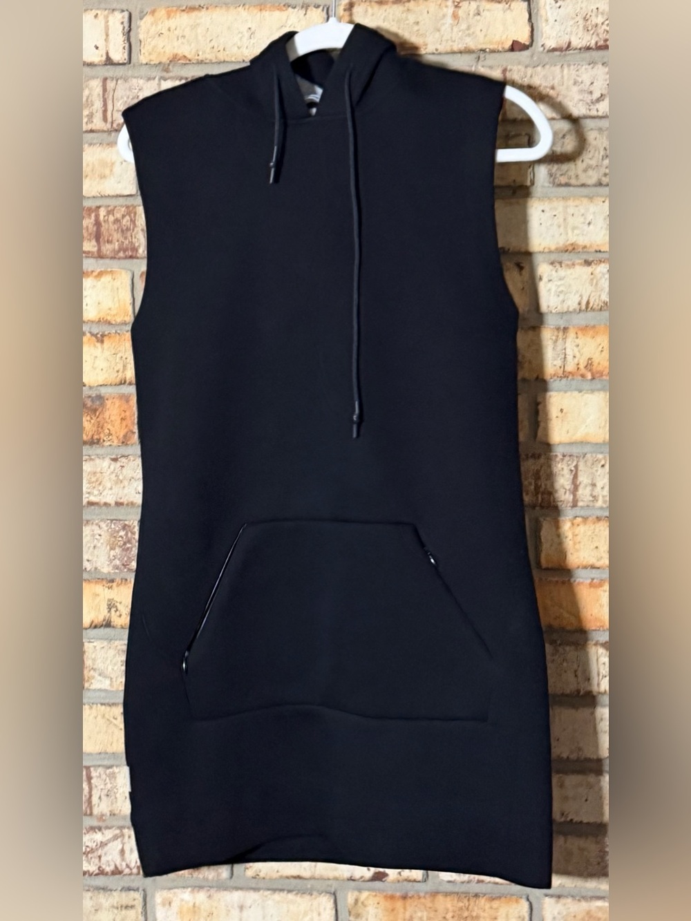 Alexander Wang black hooded dress S
